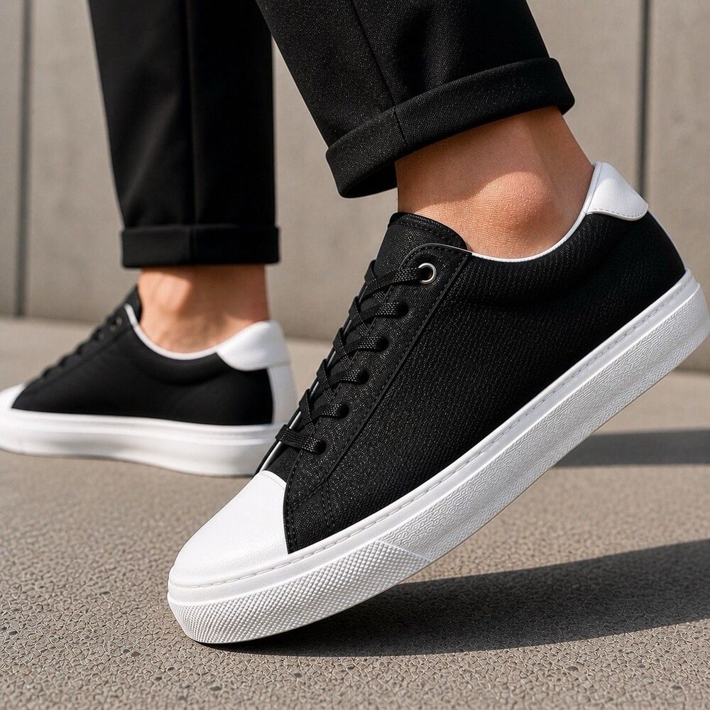 Good Man Brand Legacy Low Sneakers Mens 12 Black Minimal‎ Clean Luxury Casual